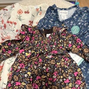 Bundle of 3 Floral Dresses | 9-12 Months